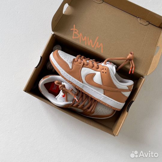 Nike sb dunk low pro iso - Light Cognac - оригинал