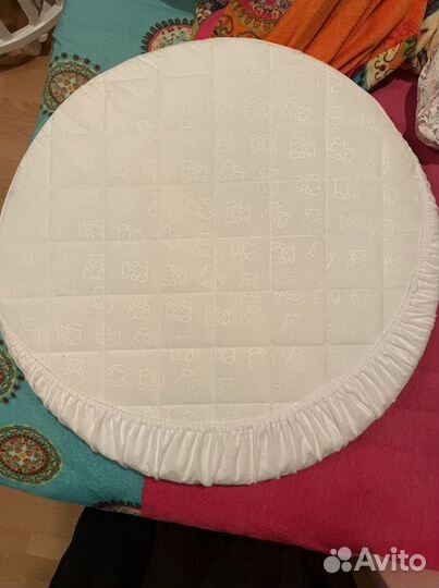 Матрас для круглой кровати детский и наматрасник