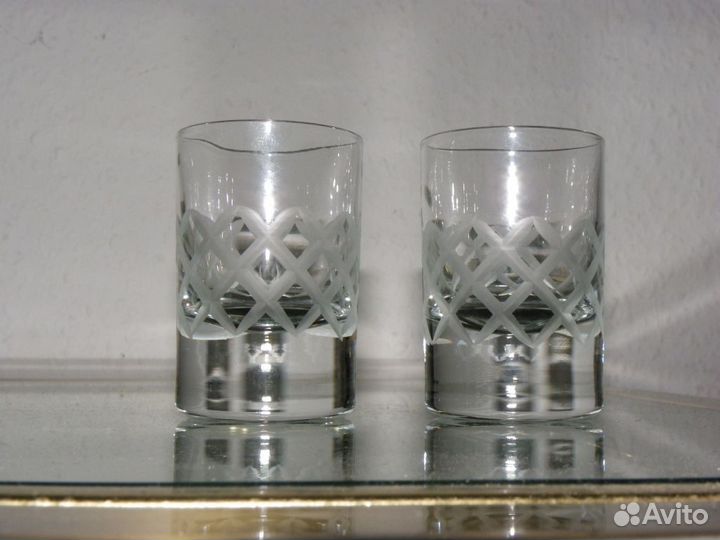 Комплект немецких хрустальн рюмок На 10 персон