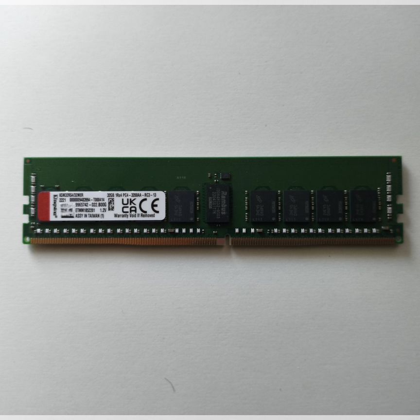 [KSM32RS4/32] 32 Gb 3200 Mhz 1rx4 Rdimm Kingston Mer, Склад 1 Шт