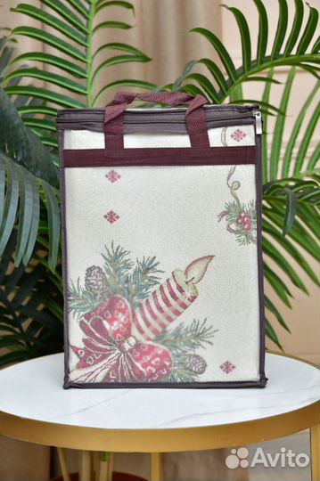 Новогодняя скатерть гобелен