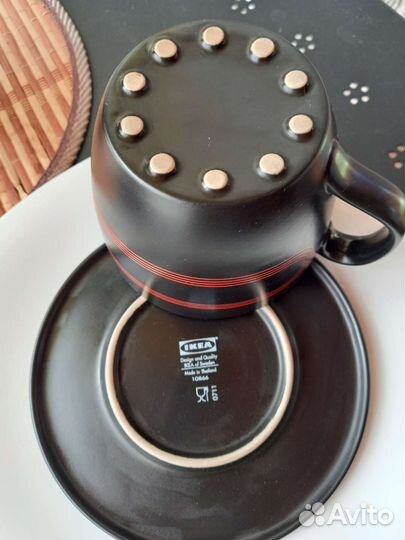 Чашка с блюдцем IKEA