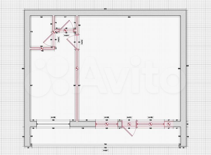 2-к. апартаменты, 44,9 м², 1/3 эт.