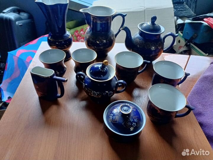 Чайный сервиз кобальт