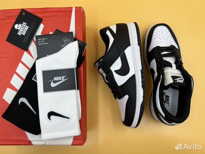 Кроссовки Nike Dunk Low White Black