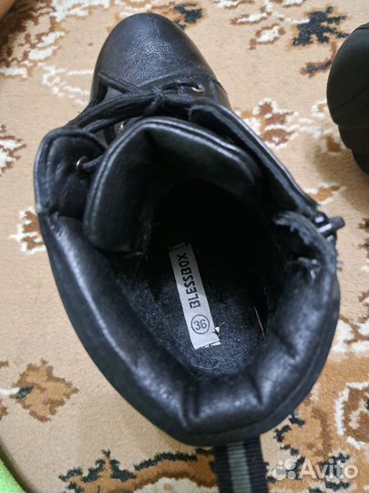 Кожаная обувь зимняя 36 для мальчика