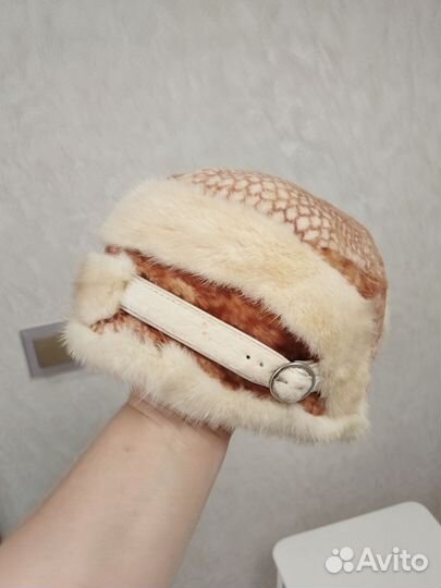 Шапка норковая женская