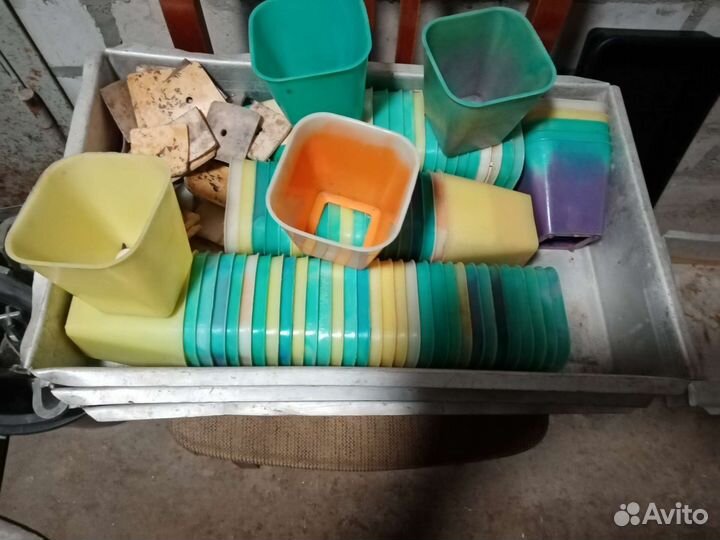 Многоразовые пластиковые стаканы для рассады