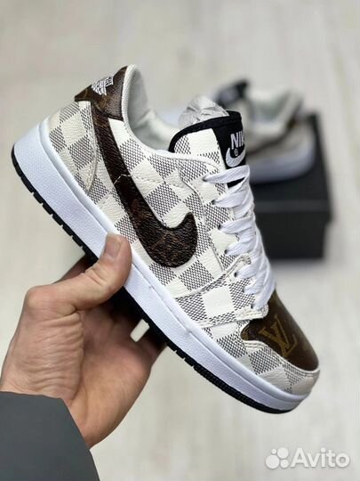 Кроссовки Nike air Jordan 1 Low x Louis Vuitton