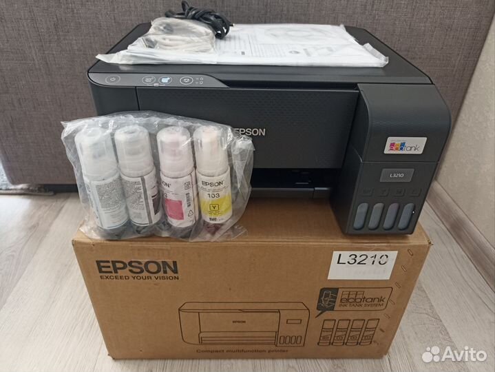 Принтер Epson L3210 снпч сканер копир