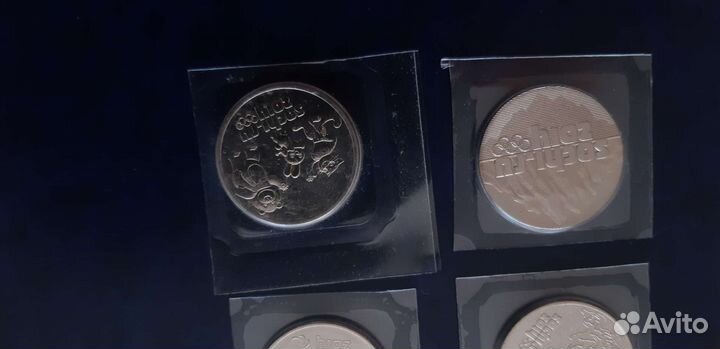 25 рублей 2014 год Игры Олимпиады сочи.4 вида