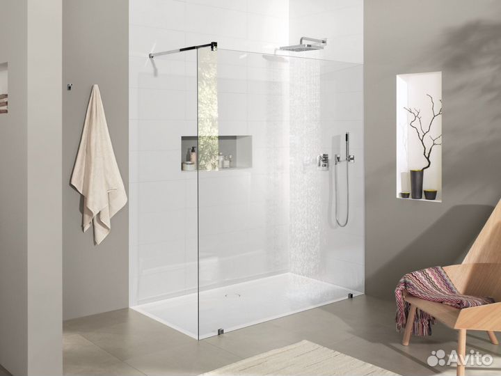 Стеклянные душевые кабины