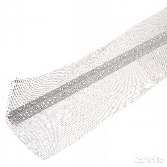 Профиль пвх фасадный угловой с сеткой