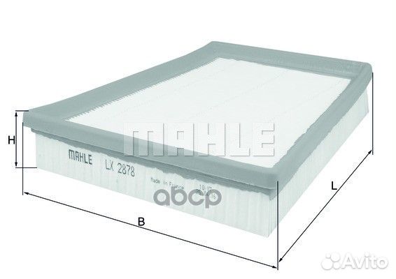 Фильтр воздушный LX2878 Mahle/Knecht