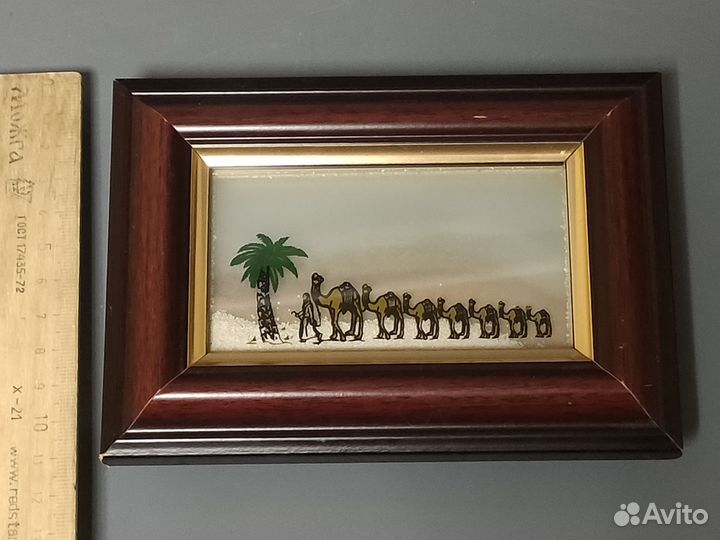 Картинка с пересыпающимся песком, винтаж