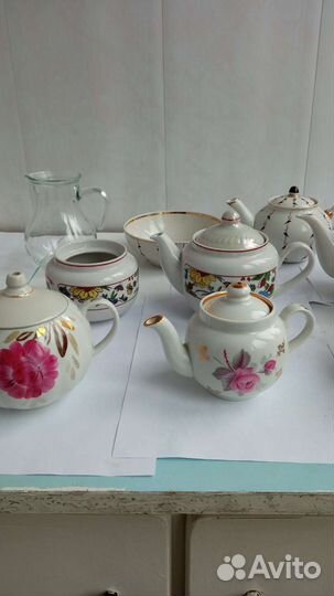 Молочники, чайники, сахарницы