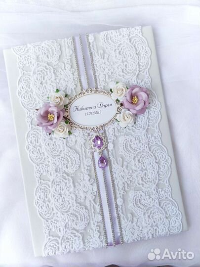 Обложка для свидетельства о браке, книга пожеланий