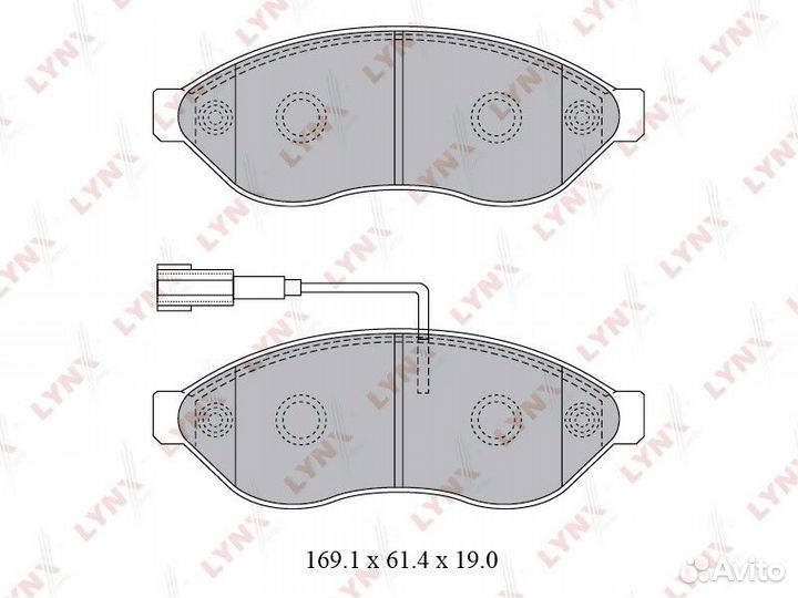 Колодки дисковые lynxauto BD-2828