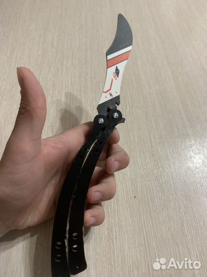 Деревянный нож бабочка