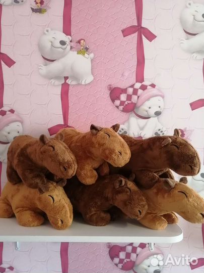 Капибара игрушка мягкая 35 см