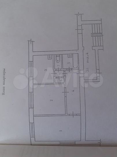 2-к. квартира, 57 м², 1/4 эт.