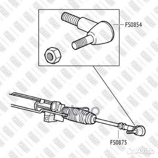 Наконечник рулевой тяги левый/правый прав