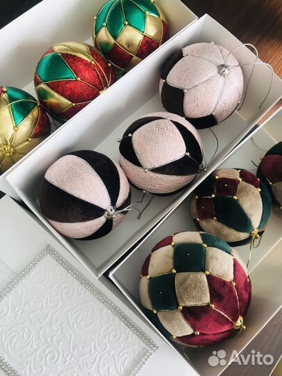 Новогодние шары ручной работы