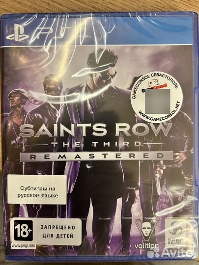 Saints Row: The Third диск для PS4 новый