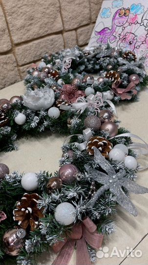 Новогодний венок на дверь