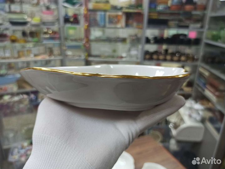 Фарфоровый Набор Салатников Лебединое Крыло Дулёво