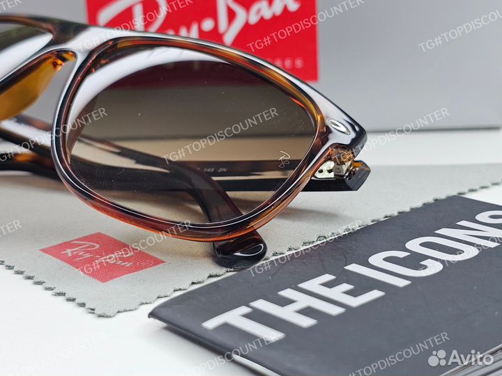 Очки Ray Ban 4147 Boyfriend Черепаховые Стекло