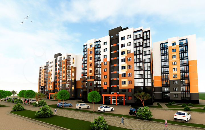 1-к. квартира, 37,6 м², 8/9 эт.