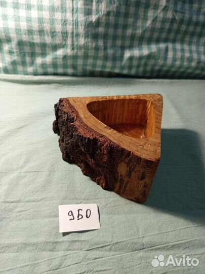 Подсвечник деревянный из спила дерева