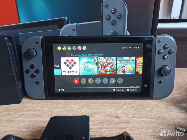 Nintendo Switch прошит 256Gb + 60 игр