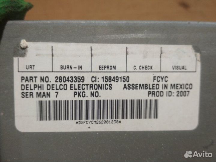 Блок радио Cadillac Escalade GMT900 6.2 L92 2007