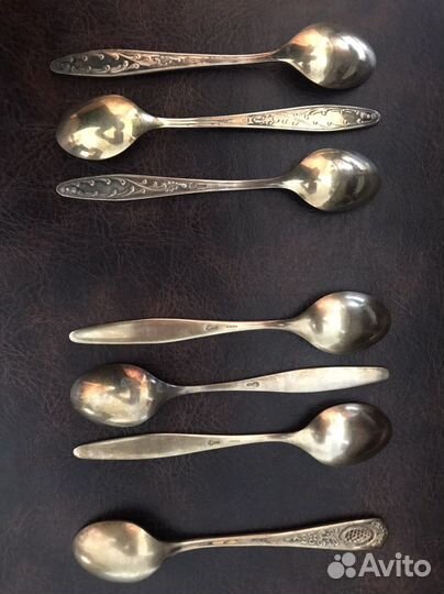 Чайные ложки из мельхиора СССР