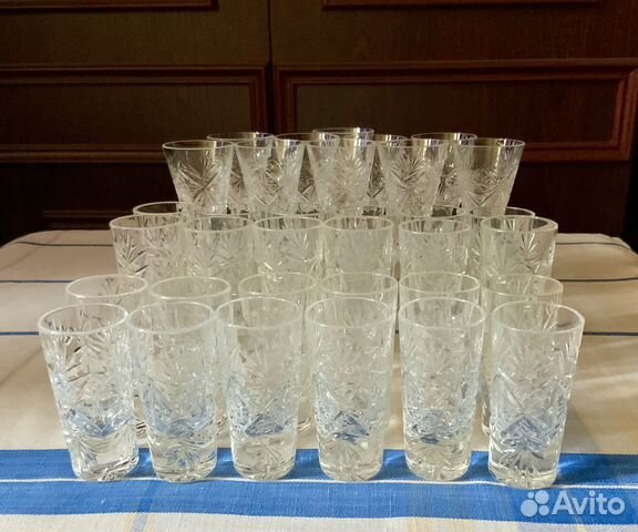 Стопки Рюмка Хрусталь СССР. Винтаж. новые