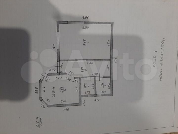 Дом 156 м² на участке 5 сот.