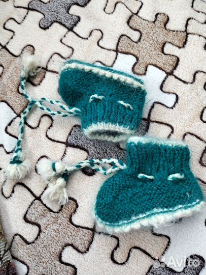 Пинетки вязаные ручная работа