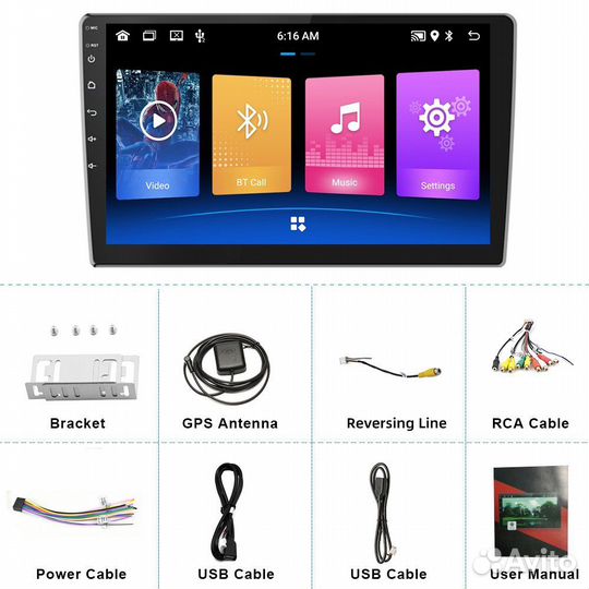 Автомагнитола KIA RIO 3 (2011-2016) Android11,GPS