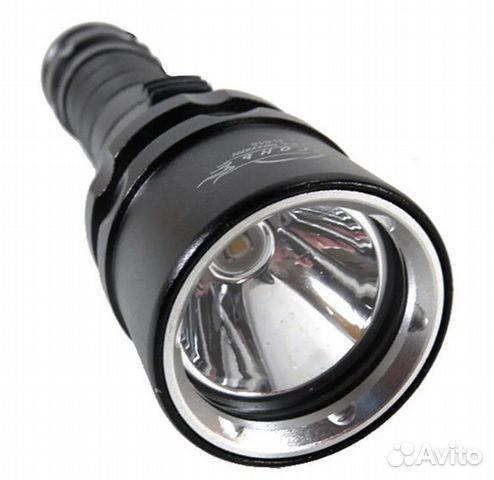 Фонарик для дайвинга H-618-T6 желтый свет