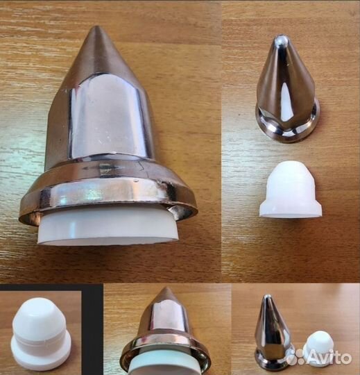 На Газель К-кт 12 шт Пики 9см + Колпачки на гайки