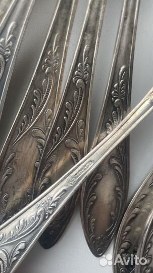 Ложки и вилки мельхиоровые