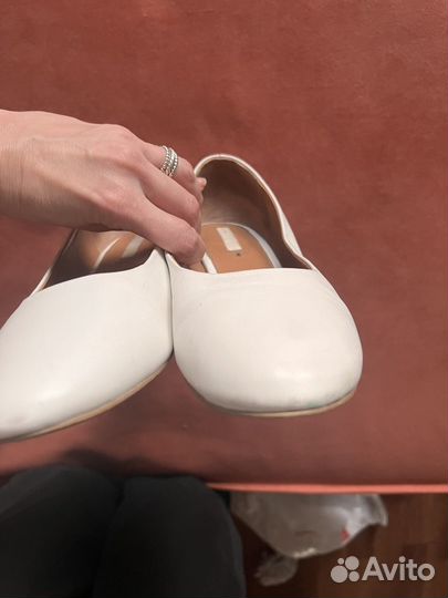 Туфли балетки кожа H&M 37