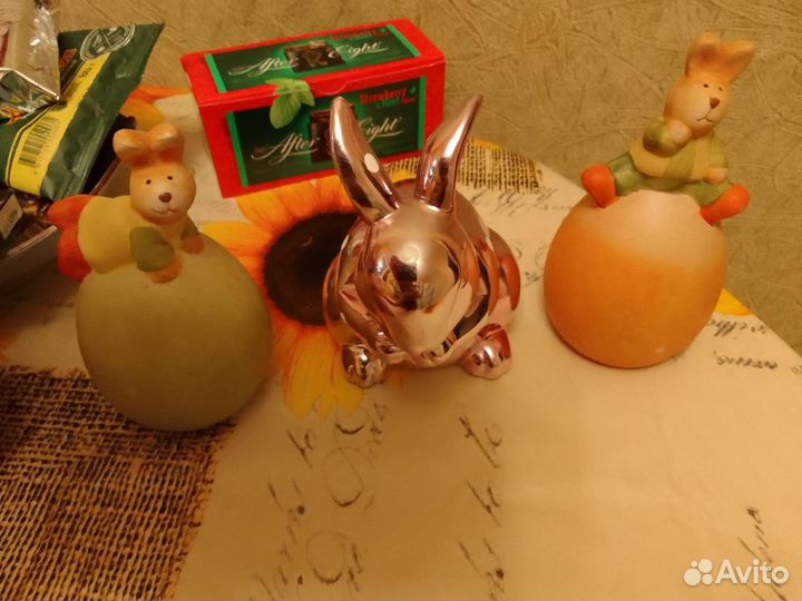 Заяц керамический новый