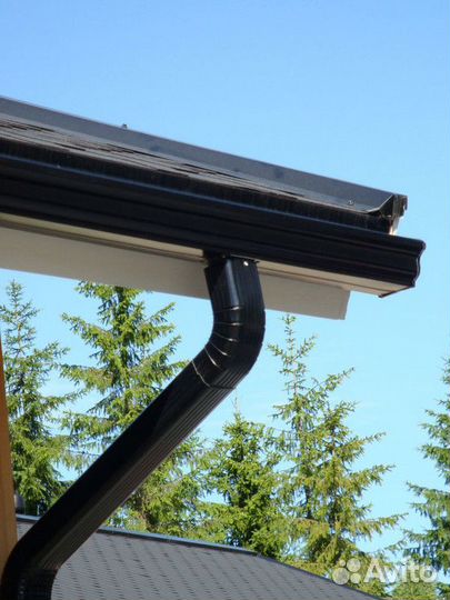 Водосточные желоба, трубы, воронки, кронштейны