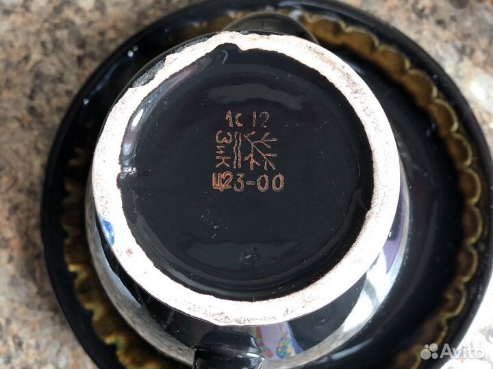 Сервиз чайный кофейный зик конаково чёрный