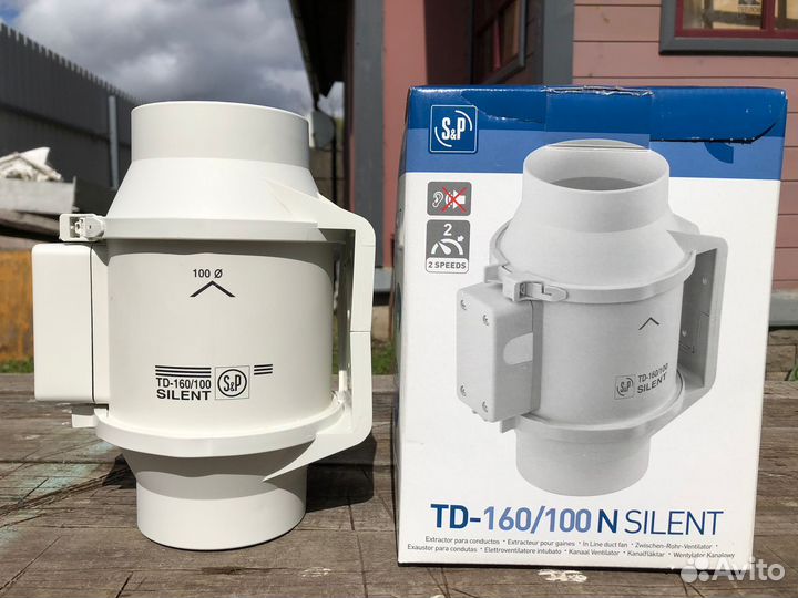 Вентилятор вытяжной канальный на запчасти