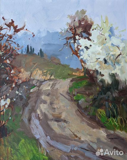 Картина маслом Крымский пейзаж