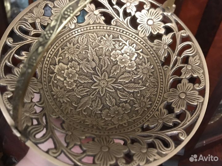 Конфетница из латуни